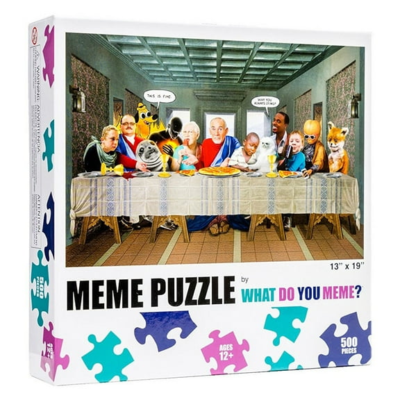 What Do You Meme? Party Game - Last Supper Meme 500 Piece Jigsaw Puzzle