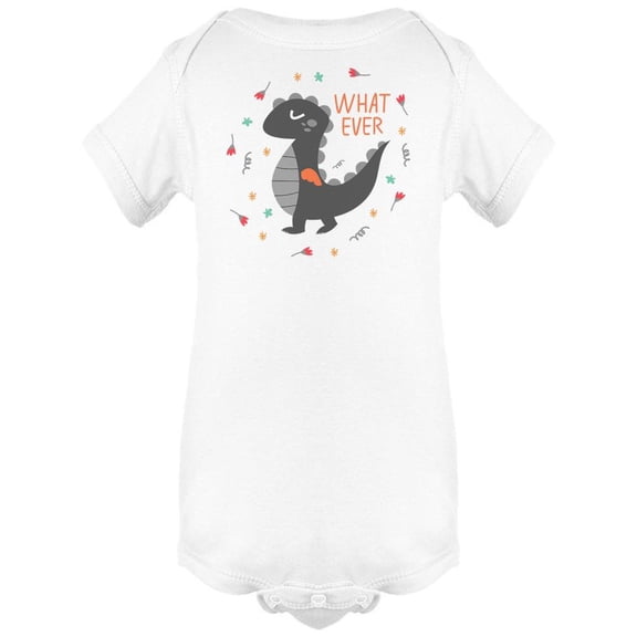 What Ever, Cute Dragon | Bodysuit Infant | Size White,6M (Bodysuit)