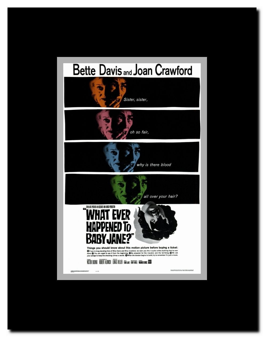 What Ever Happened to Baby Jane? Framed Movie Poster