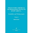 thumbnail image 1 of What Every Chemical Technologist Wants to Know about: Emulsifier and Wetting Agents (Paperback), 1 of 1