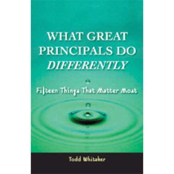 Pre-Owned What Great Principals Do Differently: 15 Things That Matter Most (Paperback) 1930556470 9781930556478