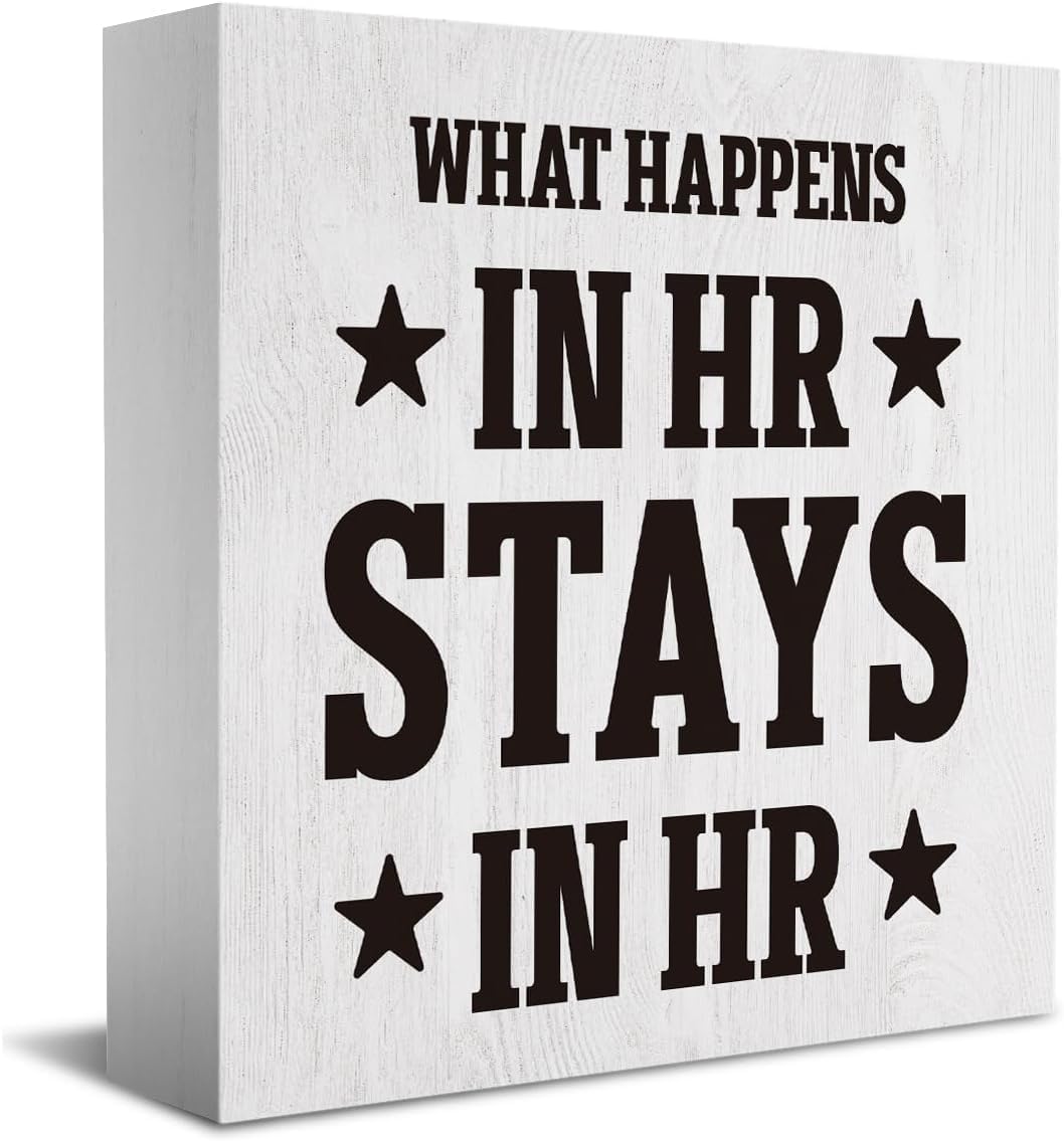 What Happens in HR Thank You Gifts Office Decor Funny Inspirational ...