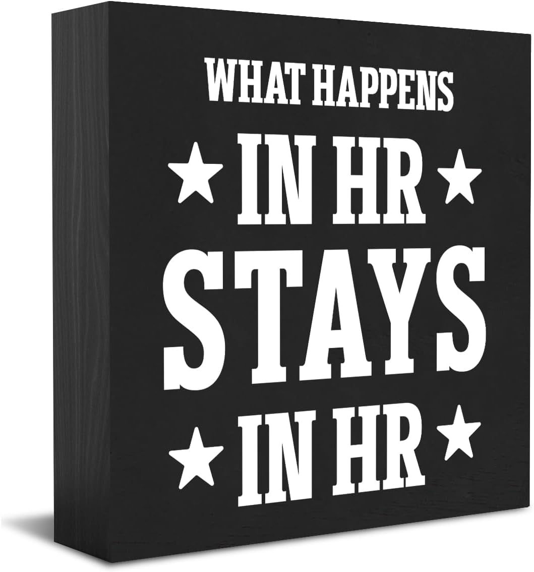 What Happens in HR Thank You Gifts Office Decor Funny Inspirational ...