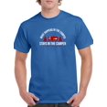 thumbnail image 1 of "What Happens In The Camper Stays In The Camper"Quote Men Royal Blue T-Shirt, Male Small, 1 of 4