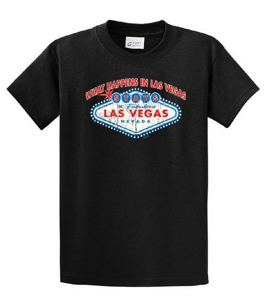 What Happens In Vegas Stays In Vegas Las Vegas T-shirt Funny Vacation Visit Slogan Tee-Black-4Xl - image 1 of 4