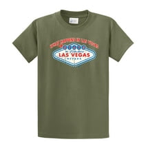 What Happens In Vegas Stays In Vegas Las Vegas T-shirt Funny Vacation Visit Slogan Tee-Military-Small