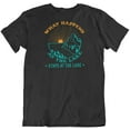 thumbnail image 1 of What Happens at The Lake, Stays at The Lake T-Shirt Gift for Men and Women Black, 1 of 8