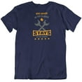 thumbnail image 1 of What Happens in The Garage Stays T-Shirt for Dad, Car Auto Mechanic Men & Women Navy, 1 of 8