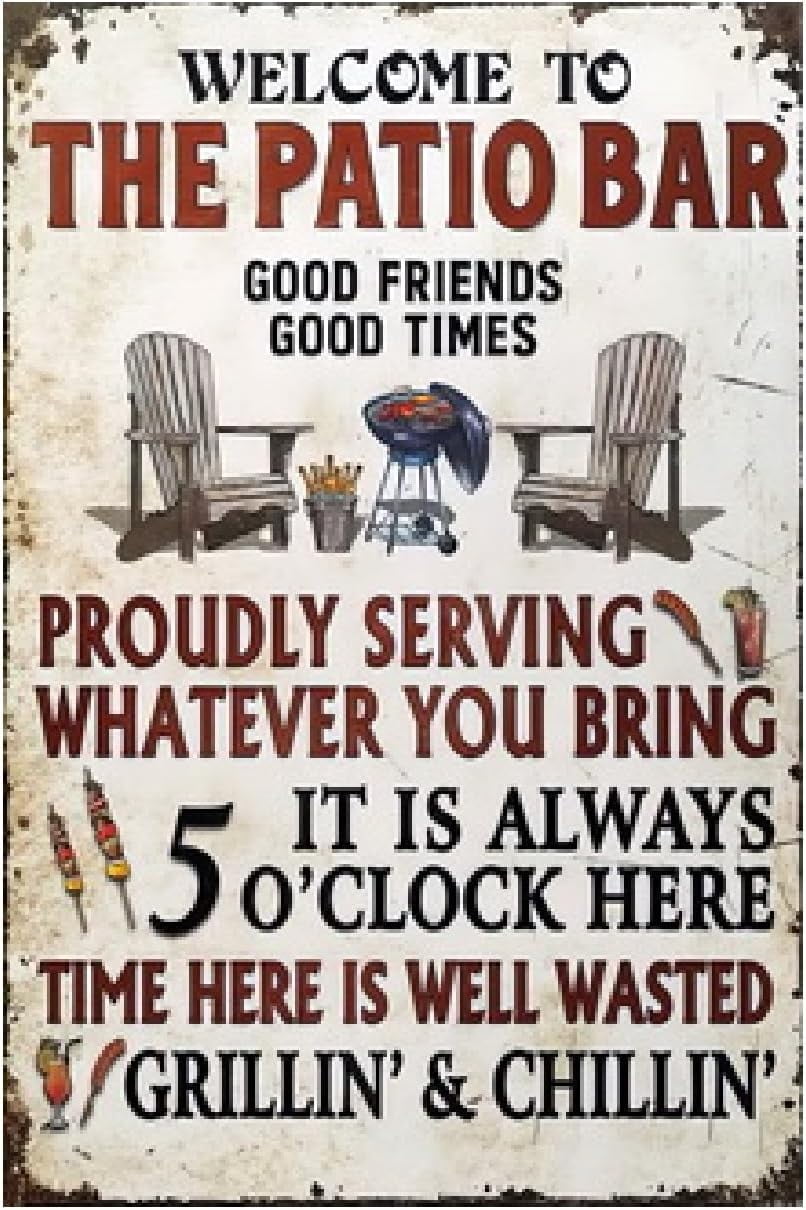 What Happens on the Patio Stays on the Patio, Yard Sign Porch Backyard