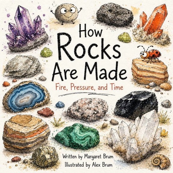 What, How, Why - Big Questions for Curio How Rocks Are Made - Fire, Pressure, and Time: A Children's Guide to Rocks, Crystals, Volcanoes, Fossils, and Earth's Hi, (Paperback)