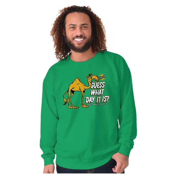 What Hump Day Wednesday Camel Funny Sweatshirt for Men or Women Brisco Brands S