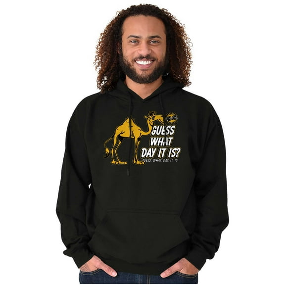 What Hump Day Wednesday Camel Funny Unisex Plus Fleece Graphic Hoodie Brisco Brands 2X