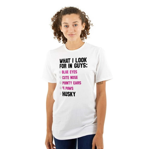 What I Look For In Guys Husky Lover Women's Plus Size Graphic Tee Brisco Brands 3X