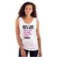 thumbnail image 1 of What I Look For In Guys Poodle Lover Womens Plus Size Graphic Tank Top Brisco Brands 2X, 1 of 5