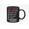 thumbnail image 1 of What I Look, in Guys, Black 11oz Ceramic Mug, 1 of 1