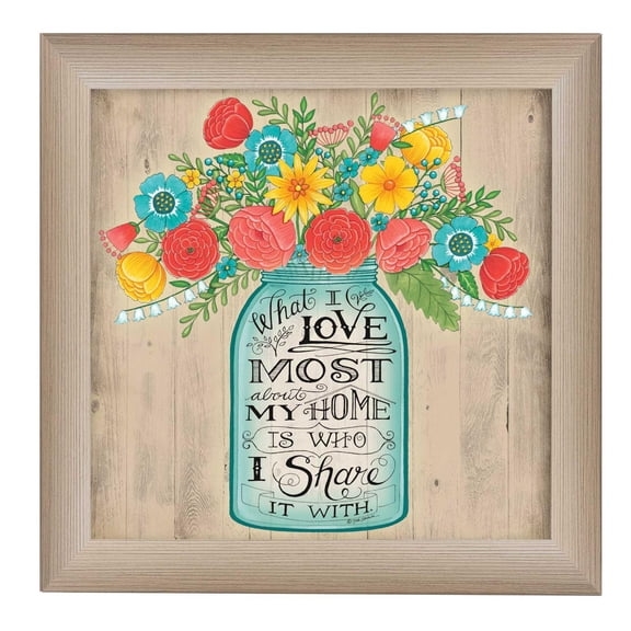 TrendyDecor4U What I Love Most By Deb Strain Printed Wall Art DS1066-636ML
