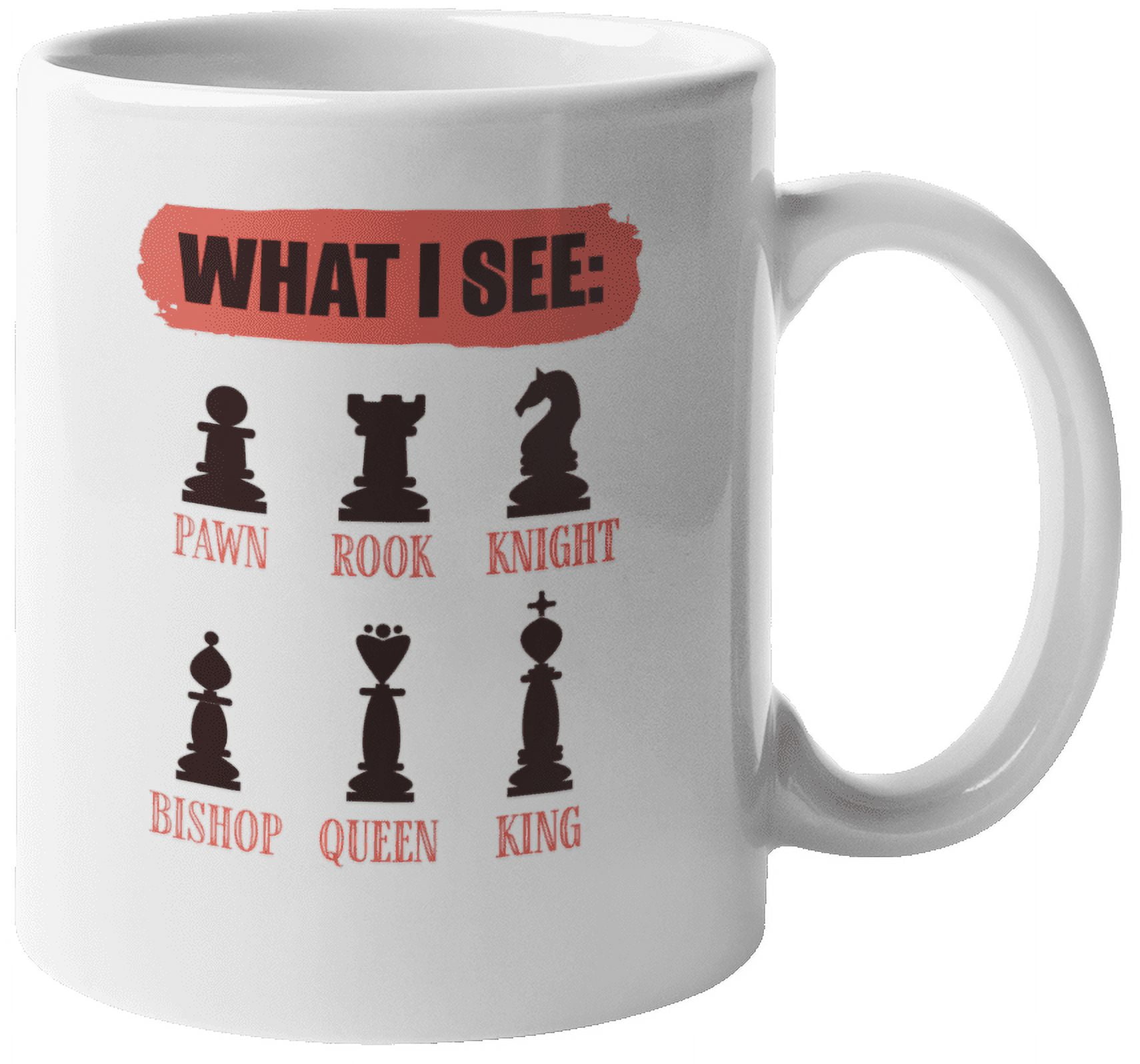 Chess Coffee Set For Two  Handmade King & Queen Tea Mug