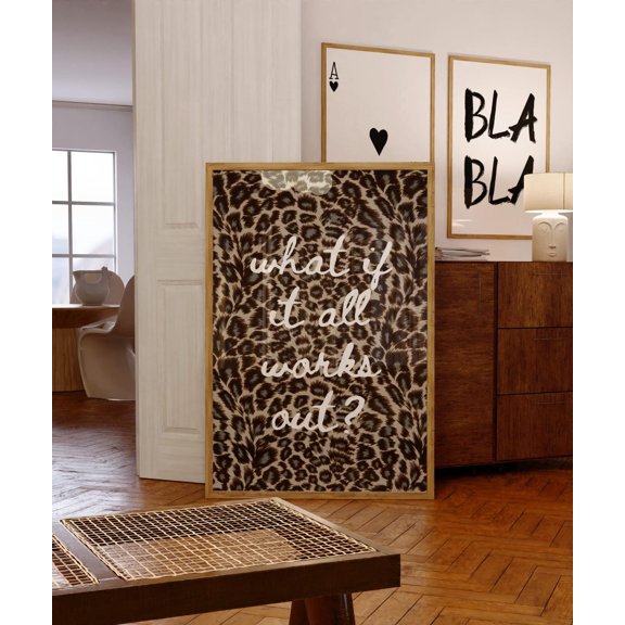 What If It Works Out Leopard Maximalist Aesthetic Fashion Animal Art