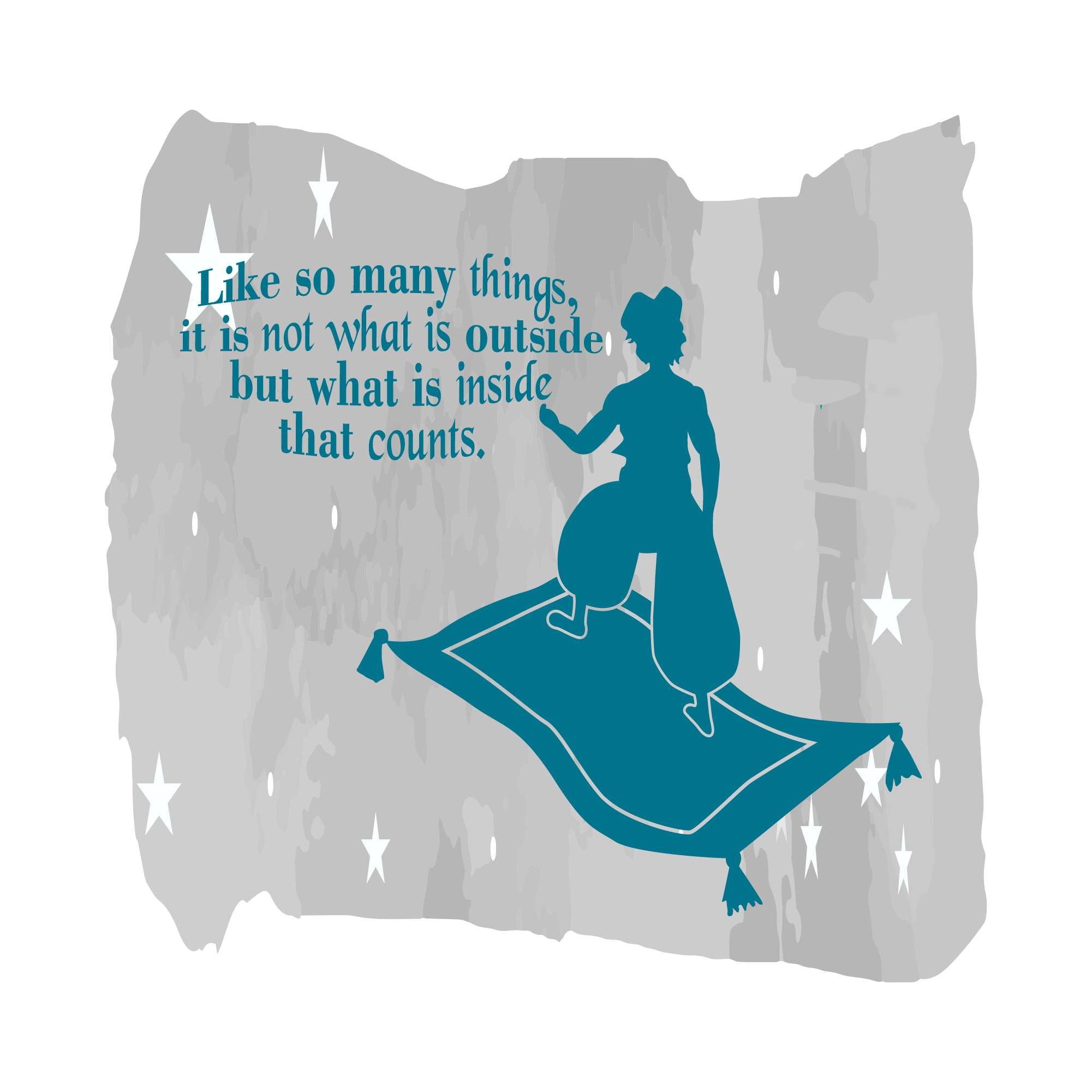 What is Inside That Counts Like So Many Things Inspiring Quote Vinyl ...