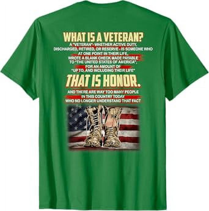 What Is A Veteran That Is Honor Veteran day Memorial Day TShirt