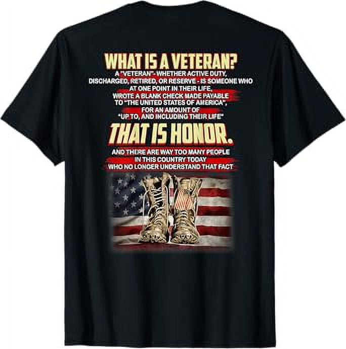 What Is A Veteran That Is Honor Veteran day Memorial Day TShirt