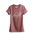 thumbnail image 1 of What Is Faith Women's Fashion Relaxed T-Shirt Tee Heather Rouge X-Large, 1 of 3