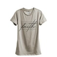 thumbnail image 1 of What Is Faith Women's Fashion Relaxed T-Shirt Tee Heather Tan Large, 1 of 3