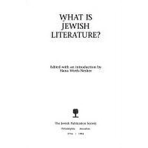 Pre-Owned What Is Jewish Literature? 9780827605138 Used