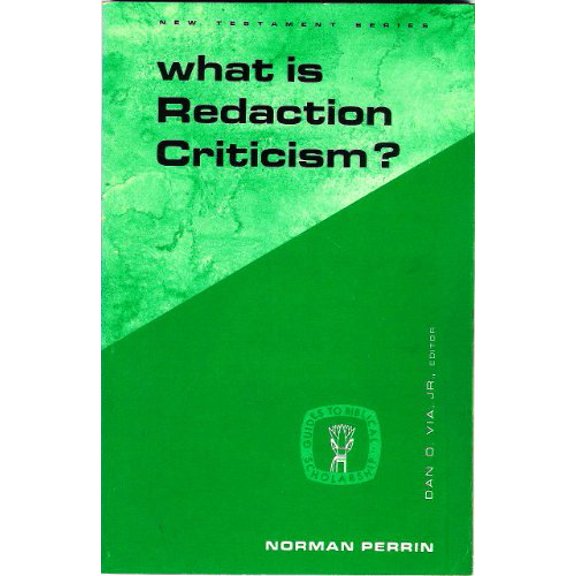 Pre-Owned What Is Redaction Criticism? (Paperback) 0800601815 9780800601812