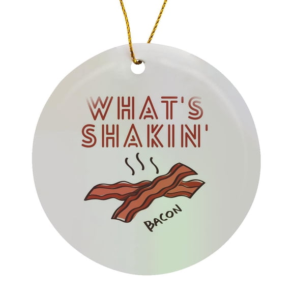3drose, What Is Shaking Bacon, Circle Porcelain Ornament