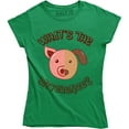 thumbnail image 1 of What Is The Difference Funny Cute Pig And Dog Face Printed Women's T-Shirt, 1 of 4