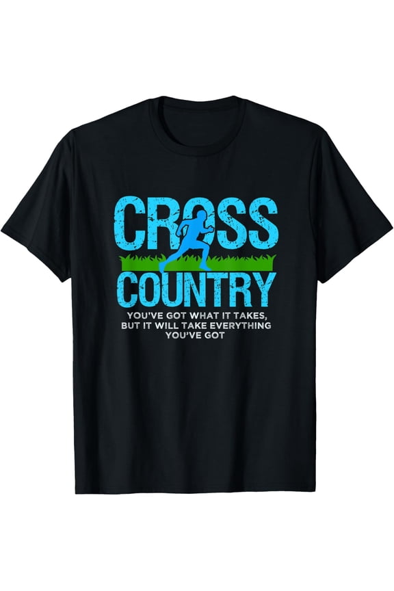 What It Takes Cross Country Gift Runners Running Track T-Shirt