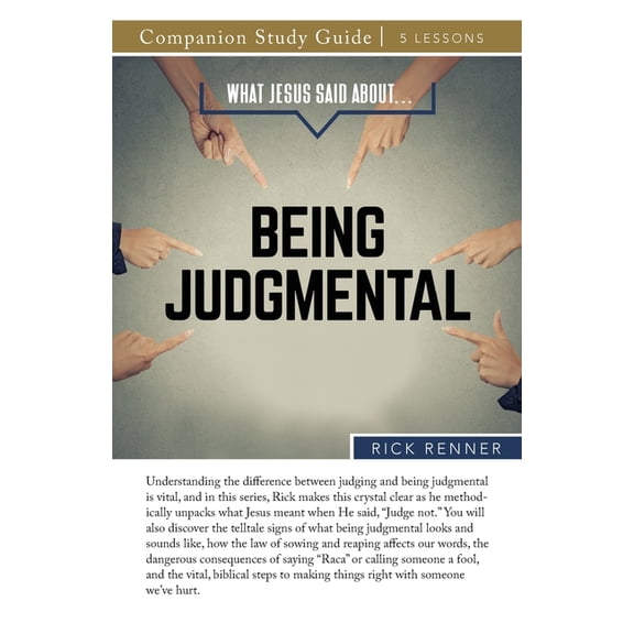 What Jesus Said About...Being Judgmental Study Guide, (Paperback)