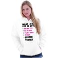 thumbnail image 1 of What Look In Guys Boston Terrier Dog Women Plus Size Graphic Pullover Hoodie Brisco Brands 5X, 1 of 4