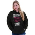 thumbnail image 1 of What Look In Guys Cocker Spaniel Dog Hoodie Sweatshirt Women Brisco Brands S, 1 of 6