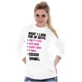 thumbnail image 1 of What Look In Guys Cocker Spaniel Dog Women Plus Size Long Sleeve Graphic Tee Brisco Brands 3X, 1 of 5