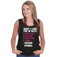 thumbnail image 1 of What Look In Guys Cocker Spaniel Dog Womens Plus Size Graphic Tank Top Brisco Brands 2X, 1 of 5