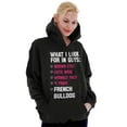 thumbnail image 1 of What Look In Guys French Bulldog Pet Hoodie Sweatshirt Women Brisco Brands X, 1 of 6