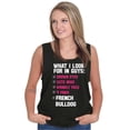 thumbnail image 1 of What Look In Guys French Bulldog Pet Tank Top Tee Shirt Women Brisco Brands S, 1 of 6
