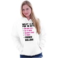 thumbnail image 1 of What Look In Guys French Bulldog Pet Women Plus Size Graphic Pullover Hoodie Brisco Brands 4X, 1 of 4
