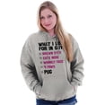 thumbnail image 1 of What Look In Guys Pug Owner Dog Lady Hoodie Sweatshirt Women Brisco Brands X, 1 of 6