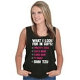 thumbnail image 1 of What Look In Guys Shih Tzu Dog Lover Tank Top Tee Shirt Women Brisco Brands M, 1 of 6