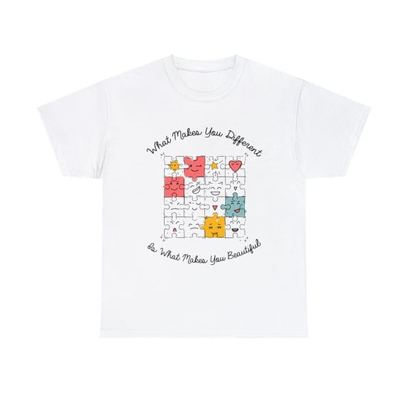 What Makes You Different Makes You Beautiful Autism Shirt ID-0217-GTNM