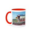 thumbnail image 1 of 3dRose, What No Ice Cream Ostrich, 15oz Two-Tone Red Mug, 1 of 3