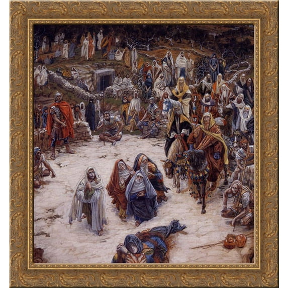 What Our Saviour Saw from the Cross 20x21 Gold Ornate Wood Framed Canvas Art by Tissot, James Jacques Joseph