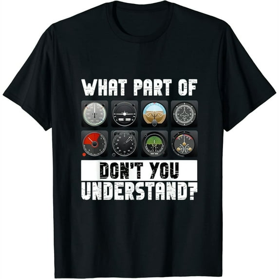 What Part Of Don't You Understand Aviation Airline Pilot Womens T-Shirt Black S