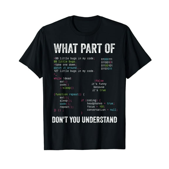 What Part Of Don't You Understand Computer Science Lovers T-Shirt