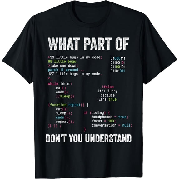What Part Of Don't You Understand Computer Science Lovers T-Shirt