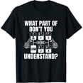 thumbnail image 1 of What Part Of Don't You Understand Funny Trucker Truck Driver Womens T-Shirt Black, 1 of 5