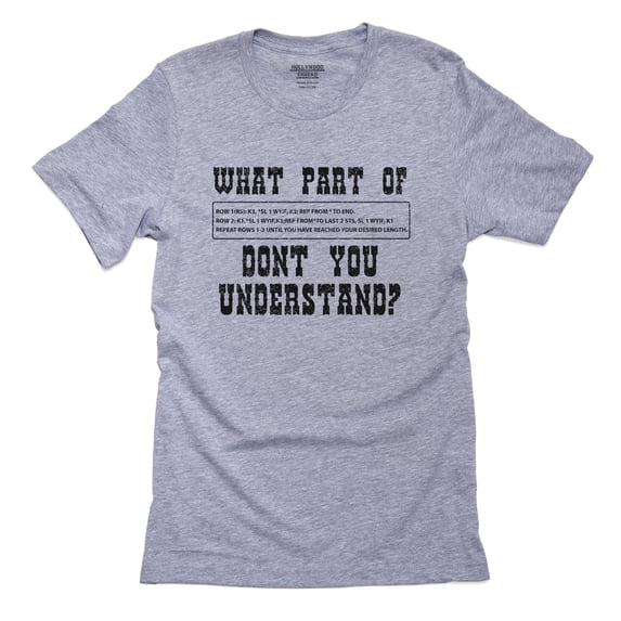 What Part Of Row 1 WK3 Don't You Understand? Men's Grey T-Shirt